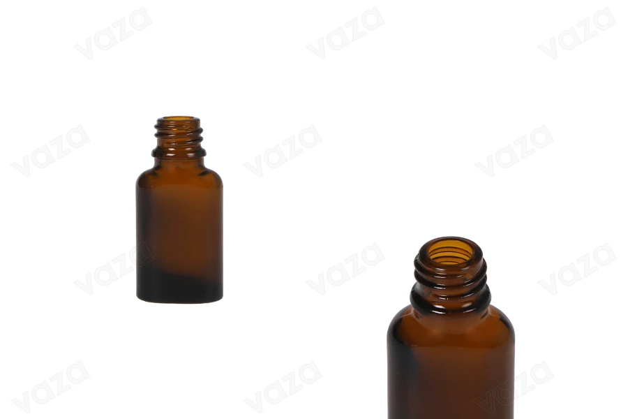 10ml oval shaped amber glass bottle for essential oils with PP18 finish 10ml oval shaped amber glass bottle for essential oils with PP18 finish-image_product