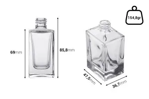 Γυάλινη φιάλη αρωμάτων 50 ml (18/415)-2