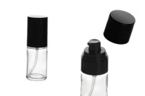 Φιάλη 30ml γυάλινη με μαύρη αντλία κρέμας και καπάκι (PP18) Φιάλη 30ml γυάλινη με μαύρη αντλία κρέμας και καπάκι (PP18)