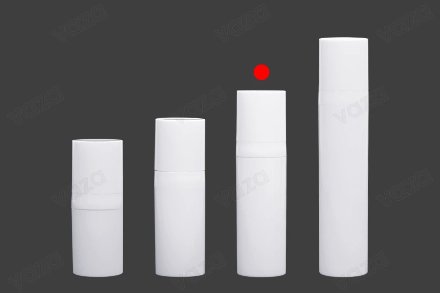 Μπουκαλάκια airless πλαστικό για κρέμα 15 ml σε λευκό χρώμα-εικόνα_σύνθεση
