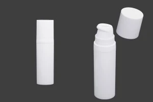 Μπουκαλάκια airless πλαστικό για κρέμα 15 ml σε λευκό χρώμα-1