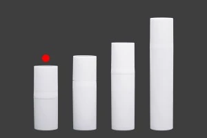 Bottiglietta in plastica airless per creme da 5 ml di colore bianco-5