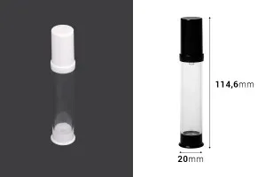Bottiglietta Airless da 15 ml in acrilico per crema.-2
