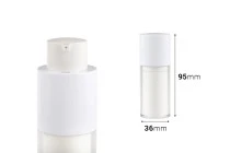 Μπουκάλι airless 15 ml για κρέμα πλαστικό με εξωτερική ακρυλική θήκη