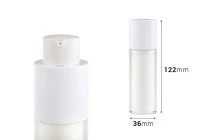Μπουκάλι airless 30 ml για κρέμα πλαστικό με ακρυλική εξωτερική θήκη