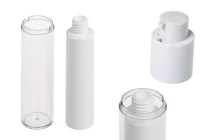 Bottiglia airless da 50 ml per crema in plastica con custodia esterna in acrilico Bottiglia airless da 50 ml per crema in plastica con custodia esterna in acrilico