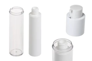Bottiglia airless da 50 ml per crema in plastica con custodia esterna in acrilico-7