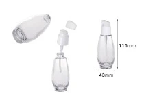 Μπουκάλι 50 ml γυάλινο με πλαστική αντλία (PP18) Μπουκάλι 50 ml γυάλινο με πλαστική αντλία (PP18)