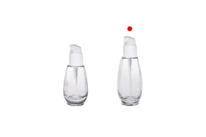 Μπουκάλι 50 ml γυάλινο με πλαστική αντλία (PP18)-5