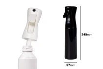 Bouteille de pulvérisation de 300 ml, en plastique et rechargeable en différentes couleurs