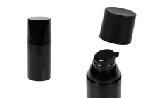 Μπουκαλάκι airless 30 ml (PET) με αντλία κρέμας σε μαύρο χρώμα - 12 τμχ Μπουκαλάκι airless 30 ml (PET) με αντλία κρέμας σε μαύρο χρώμα - 12 τμχ