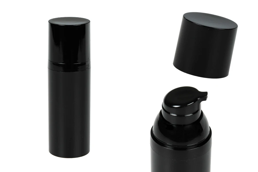 Μπουκαλάκι airless 50 ml (PET) με αντλία κρέμας σε μαύρο χρώμα - 12 τμχ Μπουκαλάκι airless 50 ml (PET) με αντλία κρέμας σε μαύρο χρώμα - 12 τμχ