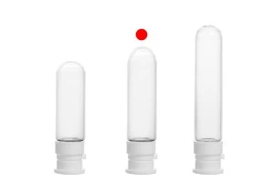 3 ml Glasfläschchen mit Plastikschutzkappe für Probenahme, Medikamente und Homöopathen-3