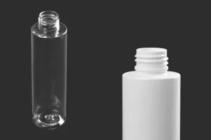 Flacon de 150 ml PET de couleur blanche ou transparente (PP24)-1