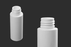 Flacon de 50 ml PET de couleur blanche (PP24)-1
