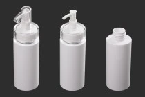 Μπουκάλι 120 ml PET με αντλία κρέμας (PP24) και καπάκι Μπουκάλι 120 ml PET με αντλία κρέμας (PP24) και καπάκι
