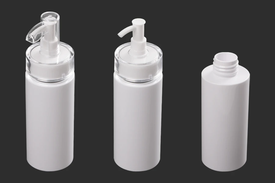 Μπουκάλι 120 ml PET με αντλία κρέμας (PP24) και καπάκι Μπουκάλι 120 ml PET με αντλία κρέμας (PP24) και καπάκι