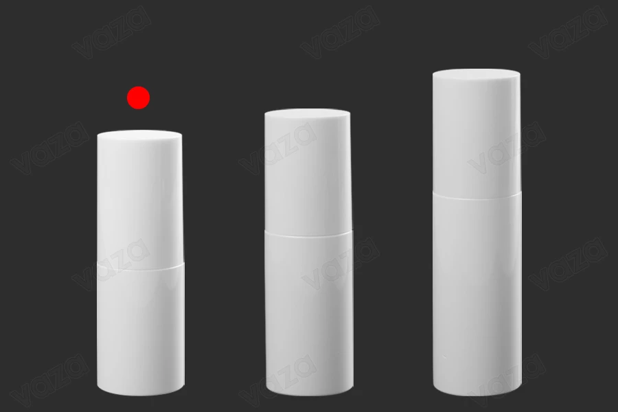 Flacon en plastique de 30 ml avec pompe à crème (PP20) et couvercle-photo_groupe