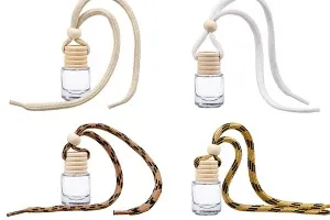 Autoduft Flasche 4ml zylindrisch mit Holzdeckel, in einer Packung mit 25 Stücken-6