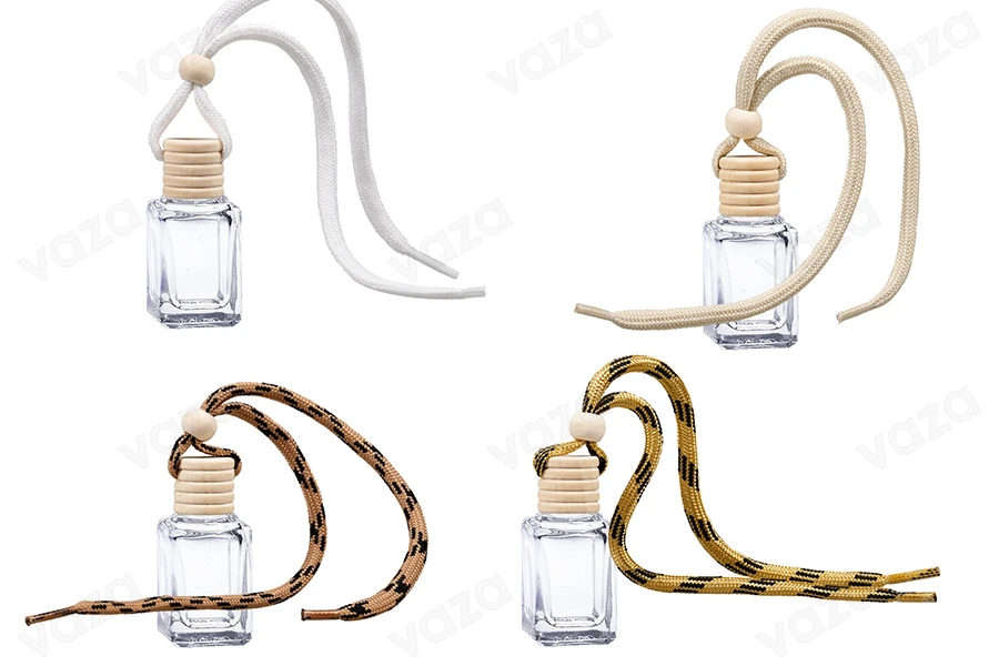 Autoduft-Flasche 4 ml viereckig mit Holzdeckel, in einer Packung mit 25 Stücken Autoduft-Flasche 4 ml viereckig mit Holzdeckel, in einer Packung mit 25 Stücken-bildgruppe
