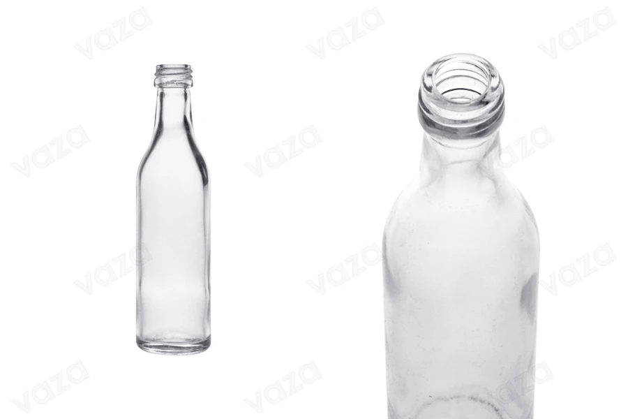 Γυάλινο μπουκαλάκι μινιατούρα 50ml (PP 18)-εικόνα_προϊοντική