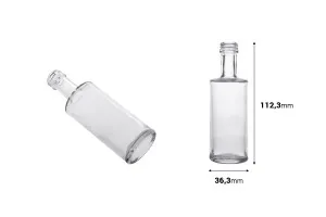 Clear glass bottle 50 ml (PP 18)-2