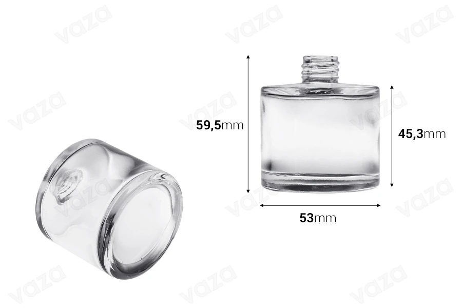 Μπουκαλάκι γυάλινο 50 ml κυλινδρικό για αρωματικό χώρου Μπουκαλάκι γυάλινο 50 ml κυλινδρικό για αρωματικό χώρου-εικόνα_διαστάσεις