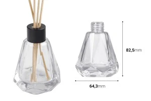Μπουκαλάκι γυάλινο 60 ml κατάλληλο για αρωματικό χώρου-2