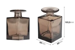 Glass bottle 150 ml in amber color for reed diffuser-2