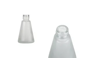 Μπουκαλάκι γυάλινο αμμοβολής 30 ml σε κωνικό σχήμα κατάλληλο για αρωματικό χώρου