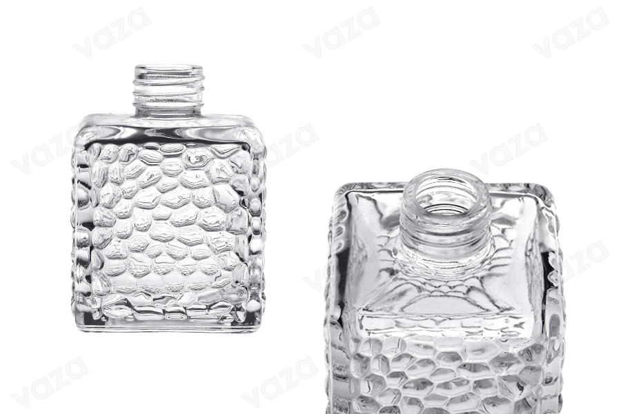 Shishe qelqi katrore 200 ml (PP 28)  për aromatizues ambienti.-imazh_produkt