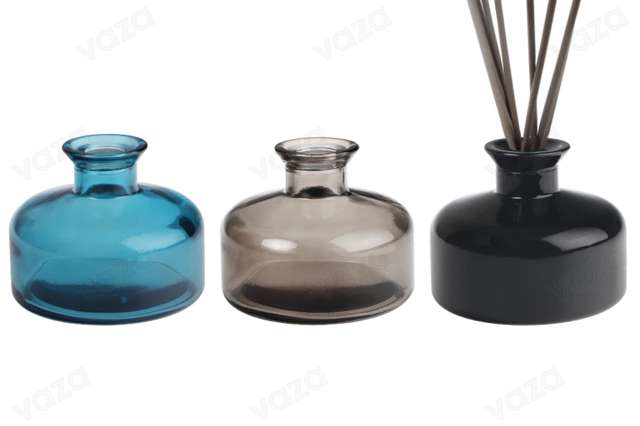 Flacon en verre 200ml décoratif pour parfum d' ambiance de différentes couleurs Flacon en verre 200ml décoratif pour parfum d' ambiance de différentes couleurs-εικόνα_σύνθεση