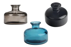 Γυάλινο διακοσμητικό μπουκάλι 200 ml για αρωματικό χώρου σε διάφορα χρώματα-1
