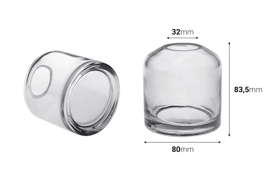 Γυάλινο διακοσμητικό δοχείο 250 ml για αρωματικό χώρου ή λουλούδια
