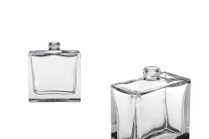50 ml rechteckige Parfümflasche aus Glas mit Hals 15/400-1
