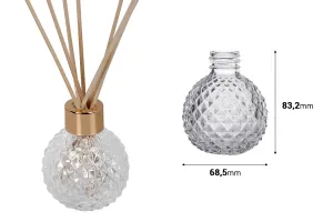 Cylindrical 100ml glass diffuser bottle with PP28 finish-2