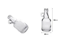 Γυάλινο μπουκαλάκι 40 ml με στόμιο PP 18 Γυάλινο μπουκαλάκι 40 ml με στόμιο PP 18