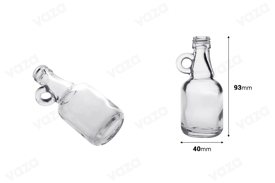 Glass bottle 40 ml (PP18) Glass bottle 40 ml (PP18)-image_dimensions