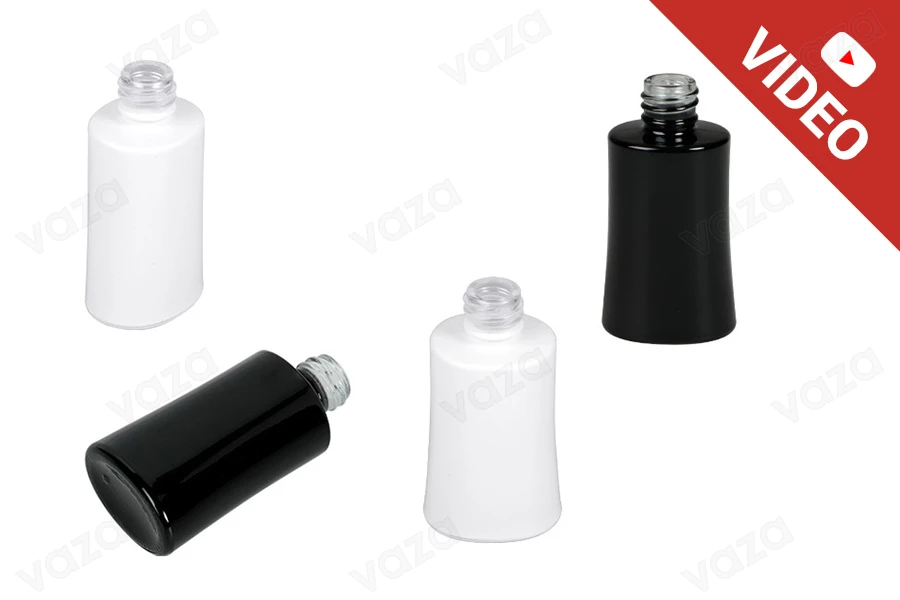 30ml oval shaped glass perfume bottle (18/415), in black or white color 30ml oval shaped glass perfume bottle (18/415), in black or white color-image_product