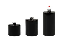 Μπουκάλι αρωμάτων 100 ml στρογγυλό με κλείσιμο ασφαλείας ''Crimp'' 15 mm σε λευκό ή μαύρο χρώμα Μπουκάλι αρωμάτων 100 ml στρογγυλό με κλείσιμο ασφαλείας ''Crimp'' 15 mm σε λευκό ή μαύρο χρώμα
