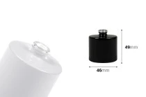 Μπουκάλι αρωμάτων 30 ml στρογγυλό με κλείσιμο ασφαλείας "Crimp" 15 mm σε λευκό ή μαύρο χρώμα Μπουκάλι αρωμάτων 30 ml στρογγυλό με κλείσιμο ασφαλείας "Crimp" 15 mm σε λευκό ή μαύρο χρώμα