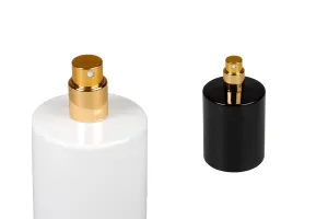 50 ml runde Parfümflasche mit Crimp-Sicherheitsverschluss. 15 mm-6