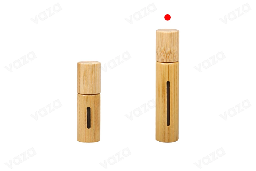 Roll-on-Flasche 10 ml Bambus (Glas innen) mit Metallkugel - 6 Stk Roll-on-Flasche 10 ml Bambus (Glas innen) mit Metallkugel - 6 Stk-bildgruppe