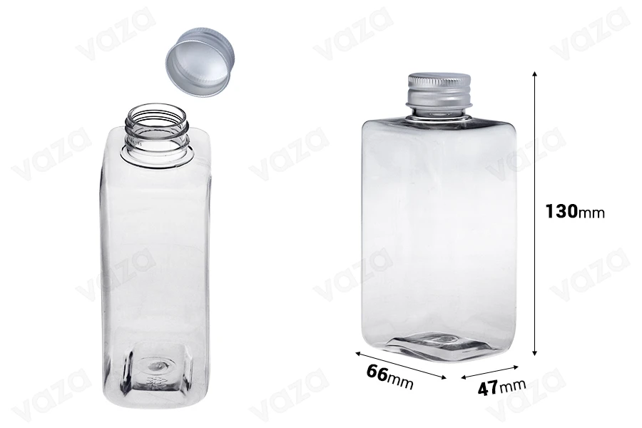 Μπουκάλι πλαστικό (PET) 300 ml διάφανο με καπάκι αλουμινίου - 6 τμχ Μπουκάλι πλαστικό (PET) 300 ml διάφανο με καπάκι αλουμινίου - 6 τμχ-εικόνα_διαστάσεις