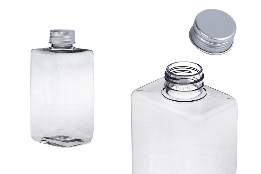 Μπουκάλι πλαστικό (PET) 300 ml διάφανο με καπάκι αλουμινίου - 6 τμχ Μπουκάλι πλαστικό (PET) 300 ml διάφανο με καπάκι αλουμινίου - 6 τμχ