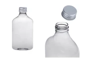 Plastikflasche (PET) transparent, 350 ml, mit Deckel für Milch, Saft, Getränke – 6 Stück Plastikflasche (PET) transparent, 350 ml, mit Deckel für Milch, Saft, Getränke – 6 Stück