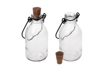 100ml glass bottle with metal hanger and cone cork stopper 100ml glass bottle with metal hanger and cone cork stopper