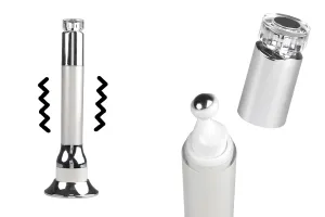 Acrylic bottle 15 ml with roll on pump for serum and vibration function-1