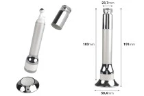 Μπουκαλάκι ακρυλικό λευκό 15 ml με roll on αντλία για serum και λειτουργία δόνησης μέσω αφής Μπουκαλάκι ακρυλικό λευκό 15 ml με roll on αντλία για serum και λειτουργία δόνησης μέσω αφής