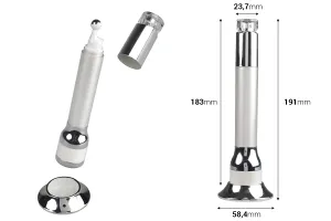 Acrylic bottle 15 ml with roll on pump for serum and vibration function-2